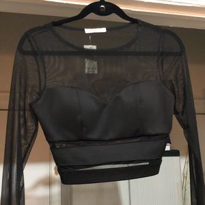 Sexy Black Mesh top- Never worn